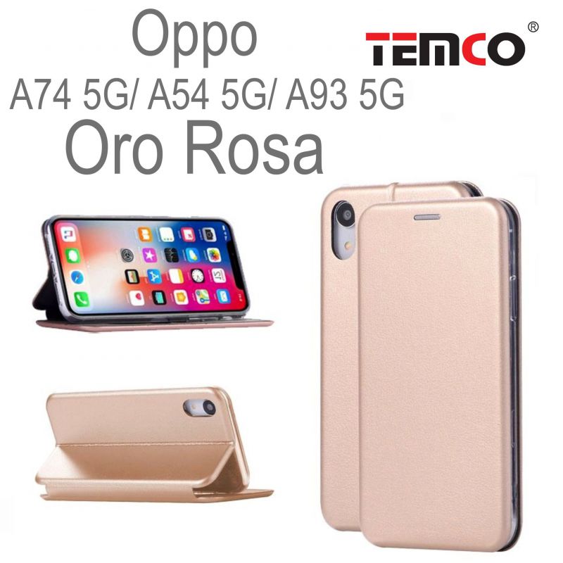 Funda Concha Oppo A74 5G/ A54 5G/ A93 5G Oro Rosa
