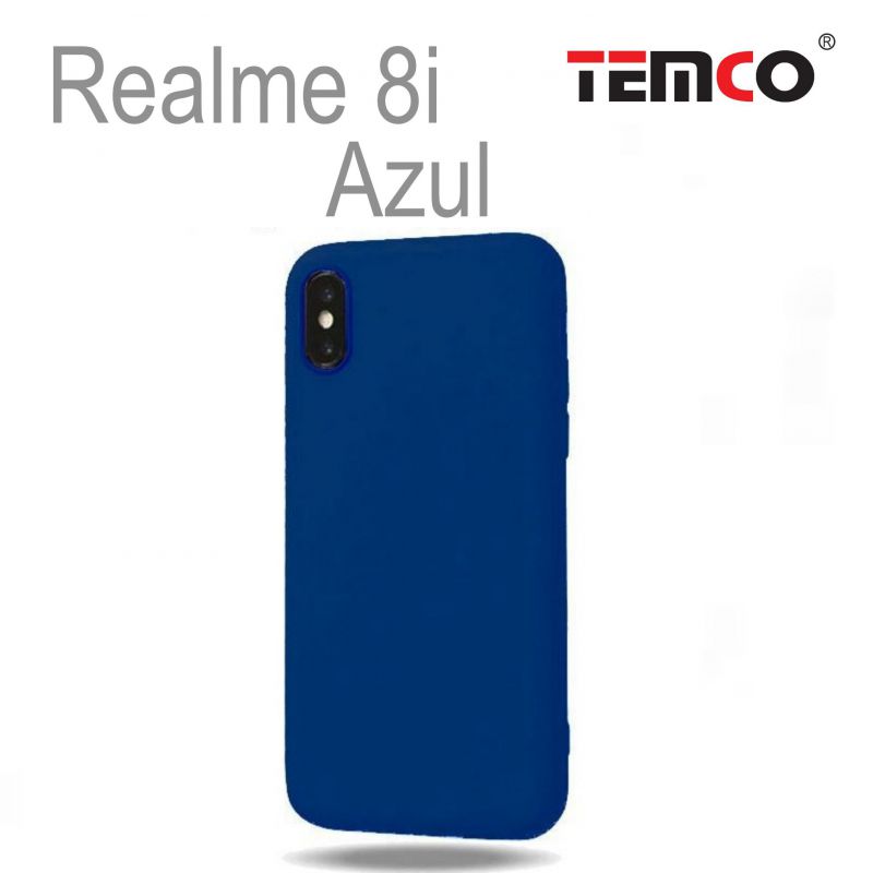 Funda Silicona Realme  8i Azul