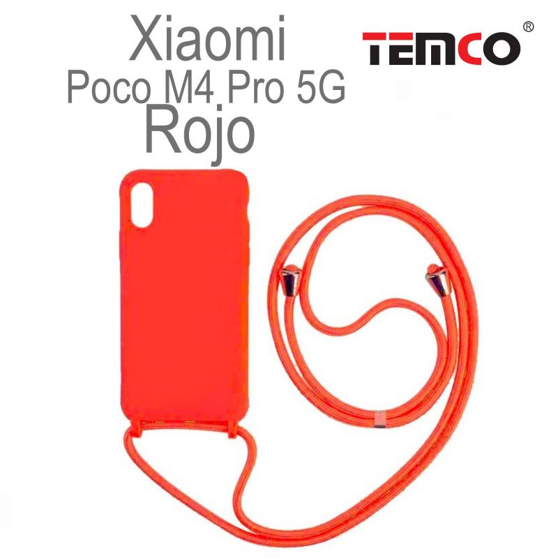 Funda Colgante Xiaomi Poco M4 Pro 5G Rojo