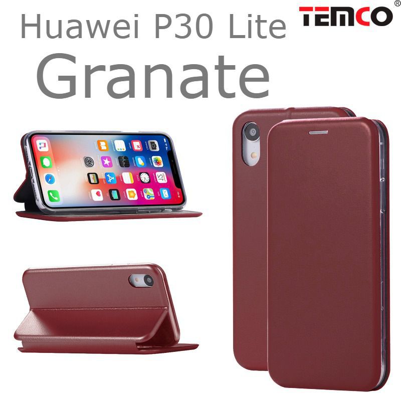 Funda Concha Huawei P30 Lite Granate