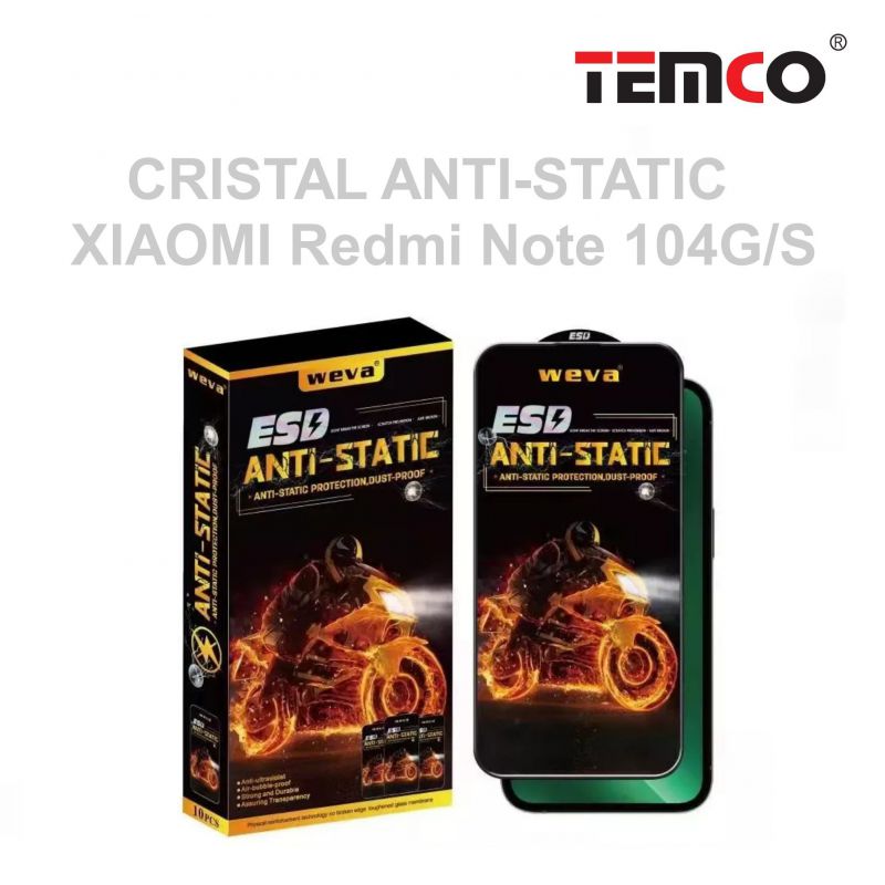 cristal anti-static xiaomi redmi note10 4g/s