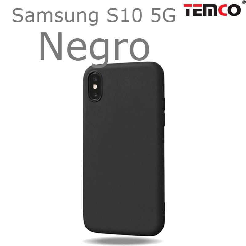 Funda Silicona Samsung S10 5G Negro