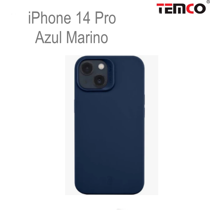 Funda Silicona iPhone 14 PRO Azul Marino