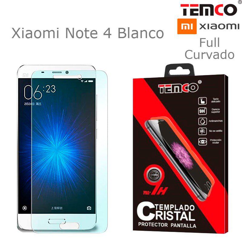 Cristal Full 3D Xiaomi Note 4 Blanco