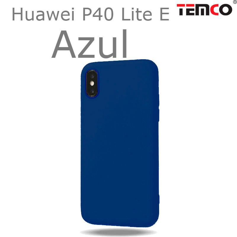 Funda Silicona Huawei P40 Lite E Azul