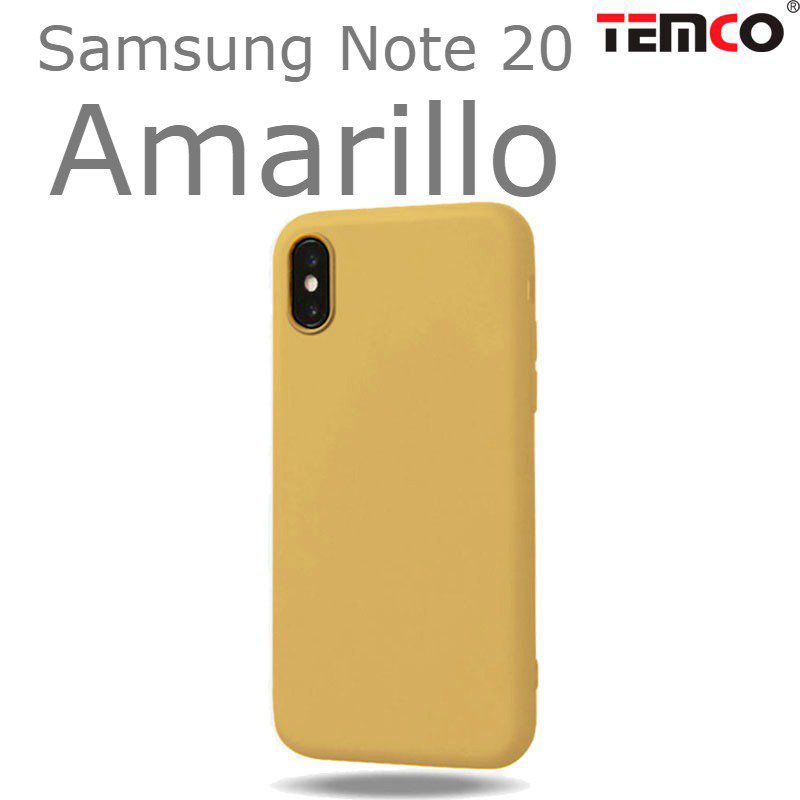 Funda Silicona Samsung Note 20 Amarillo