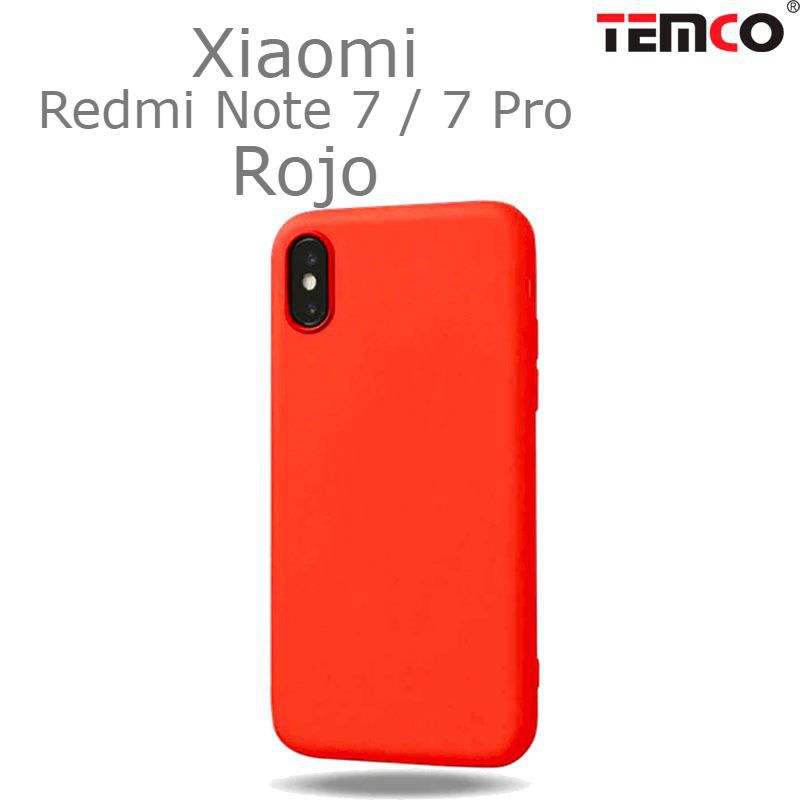 Funda Silicona Xiaomi Redmi Note 7 Rojo