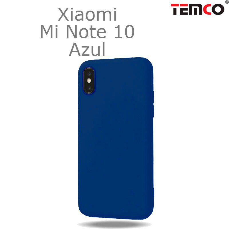 Funda Silicona Xiaomi Mi Note 10 Azul