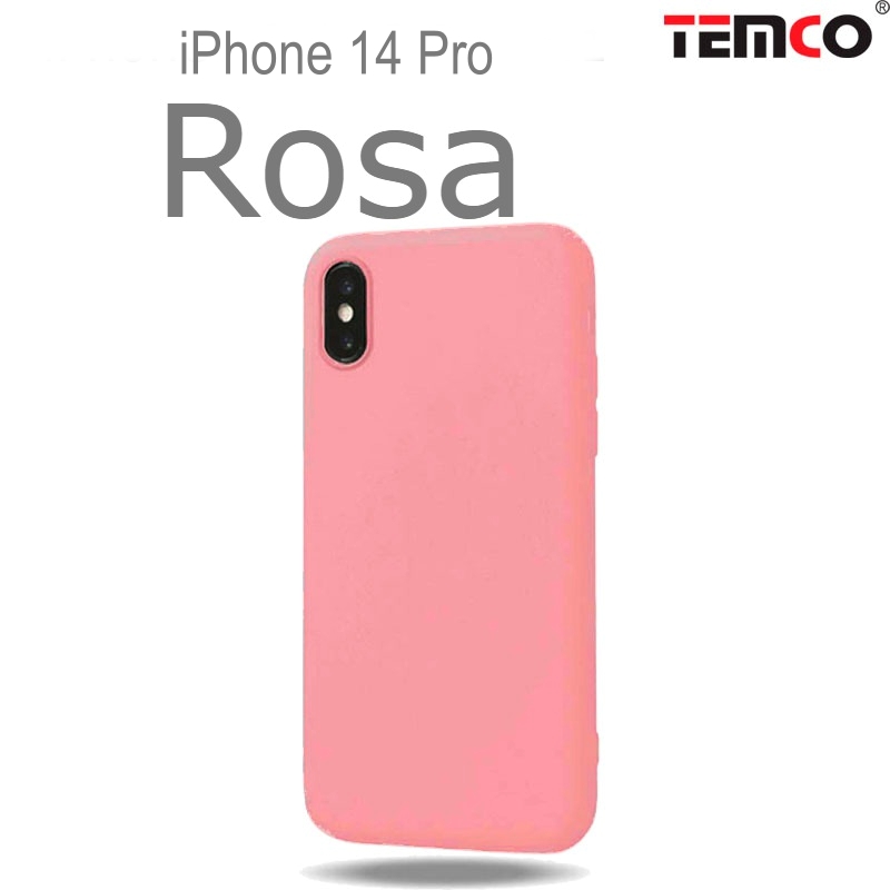 Funda Silicona iPhone 14 PRO Rosa