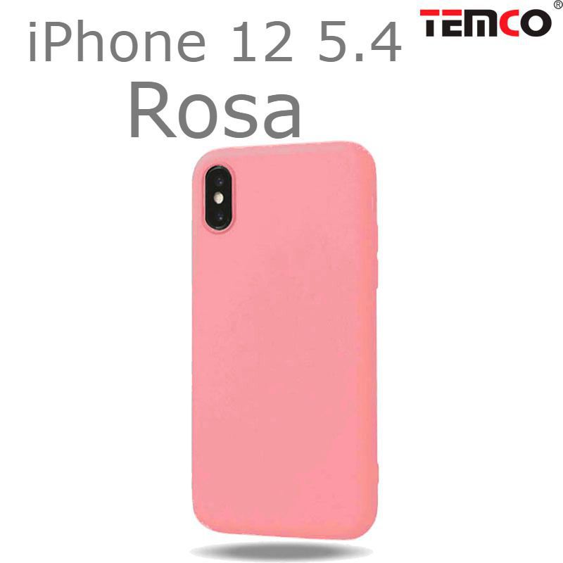 Funda Silicona iPhone 12 5.4" Rosa