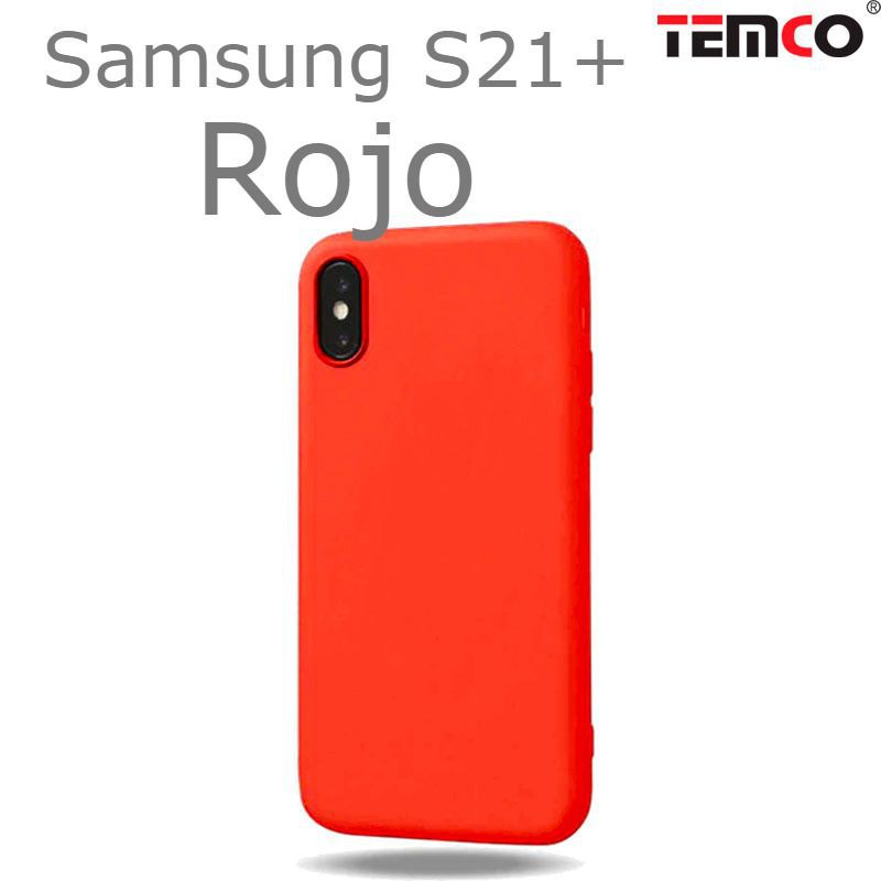 Funda Silicona Samsung S21+ Rojo
