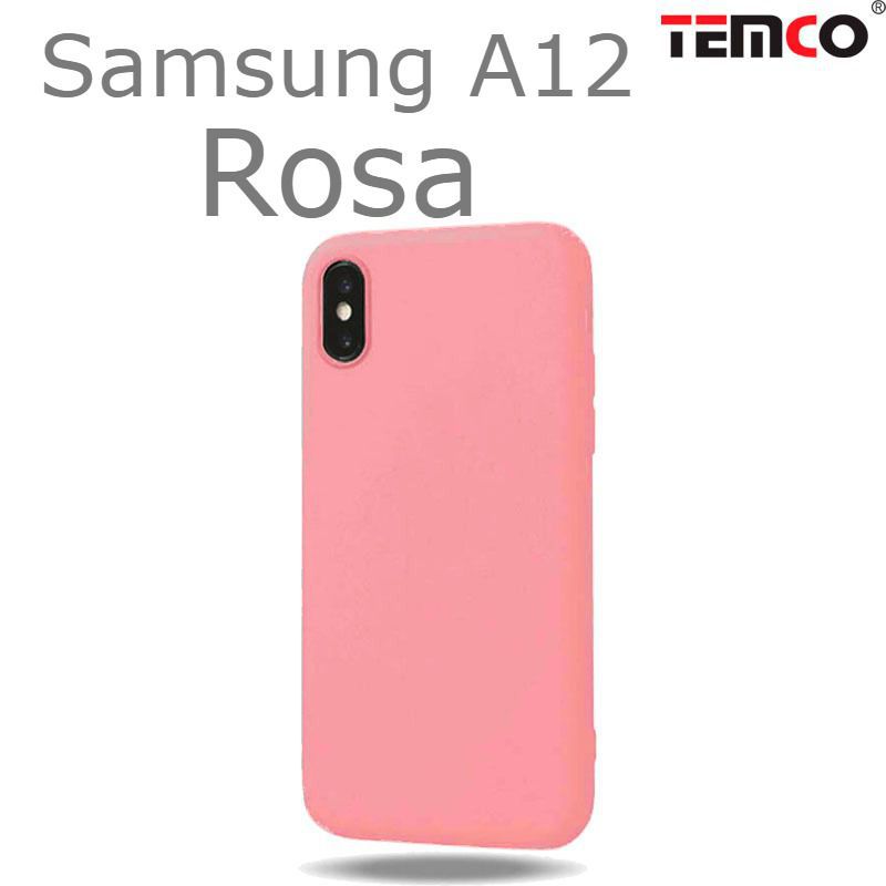 Funda Silicona Samsung A12 Rosa