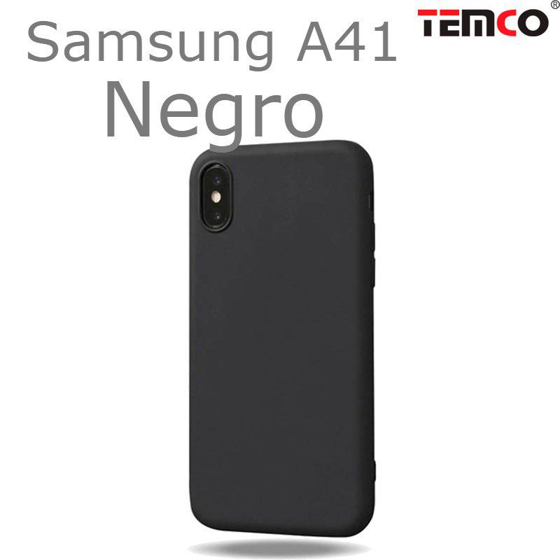 Funda Silicona Samsung A41 Negro
