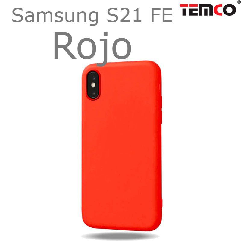 Funda Silicona Samsung S21 FE Rojo