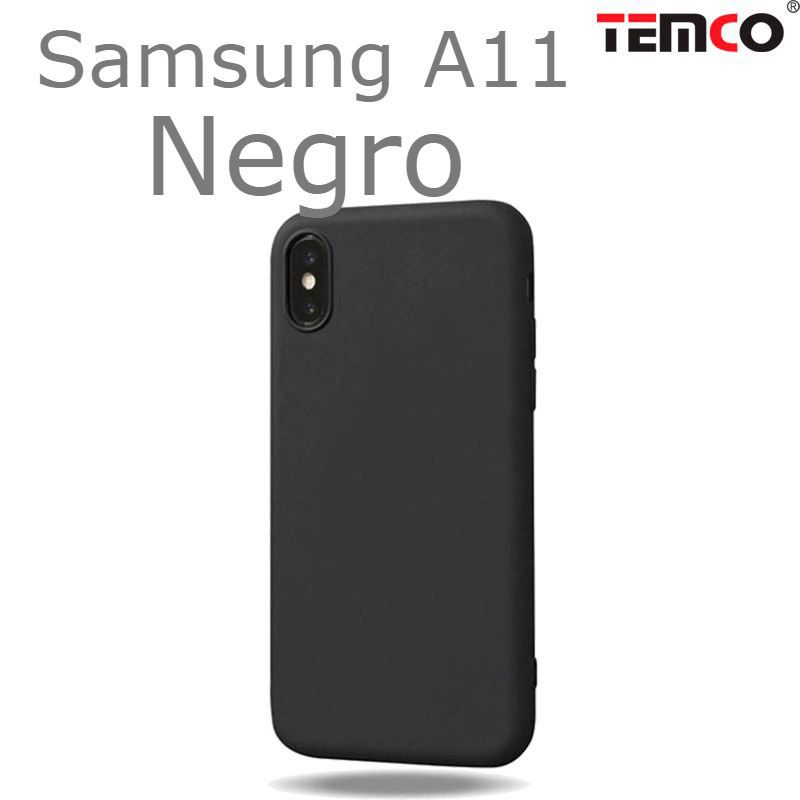 Funda Silicona Samsung A11 Negro