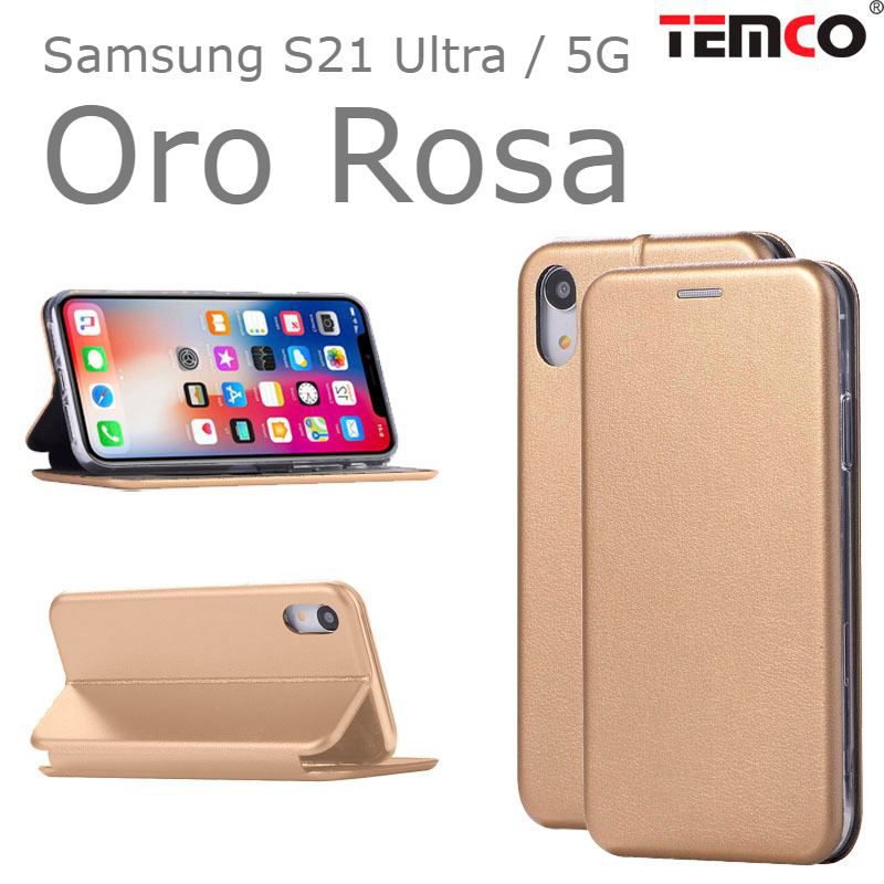 Funda Concha Samsung S21 Ultra / 5G Oro Rosa