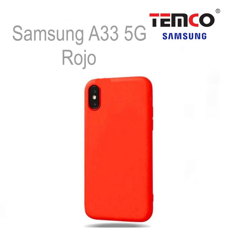 Funda Silicona Samsung A33 5G Rojo