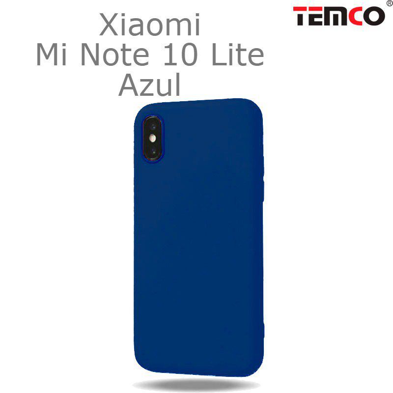 Funda Silicona Xiaomi Mi Note 10 Lite Azul