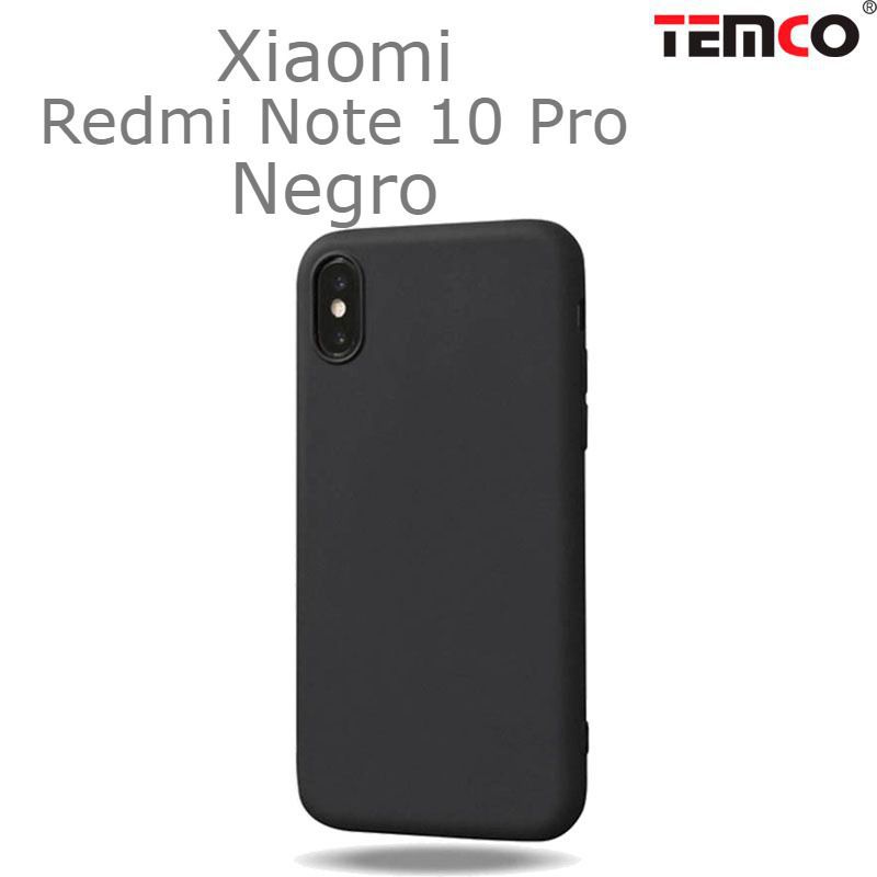 Funda Silicona Xiaomi Redmi Note 10 Pro Negro