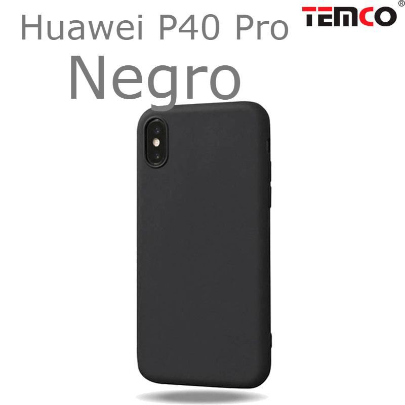 Funda Silicona Huawei P40 Pro Negro