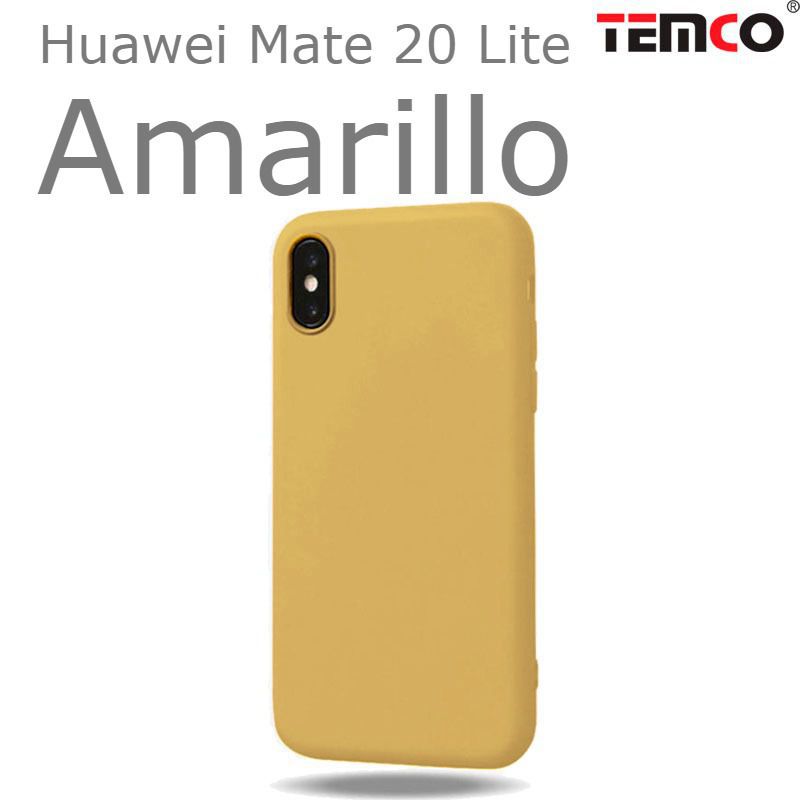 Funda Silicona Huawei Mate 20 Lite Amarillo