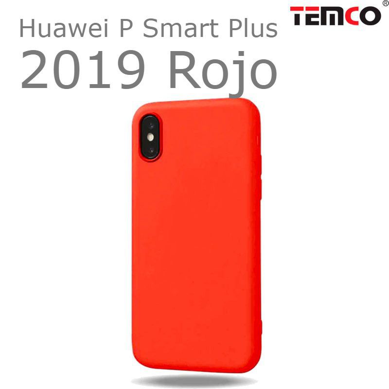 Funda Silicona Huawei P Smart Plus 2019 Rojo