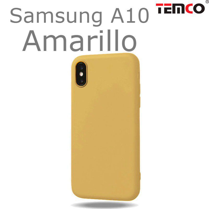 Funda Silicona Samsung A10 Amarillo