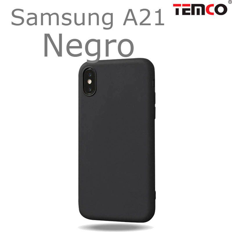 Funda Silicona Samsung A21 Negro