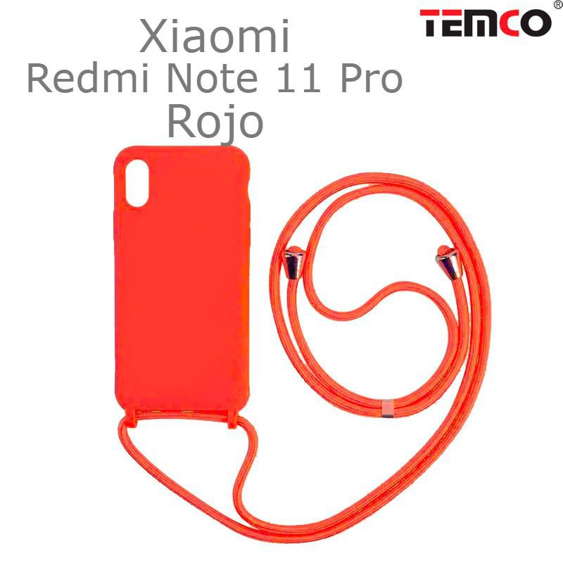 Funda Colgante Xiaomi Redmi Note 11 Pro 5G Rojo