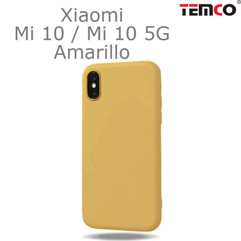 Funda Silicona Xiaomi Mi 10 / Mi 10 5G Amarillo