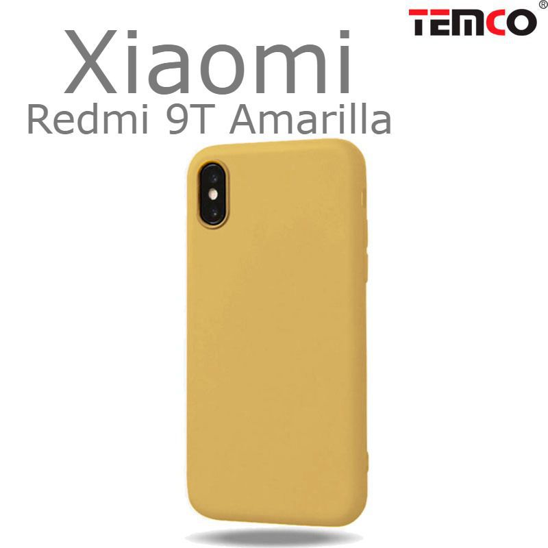 Funda Silicona Xiaomi Redmi 9T Amarilla