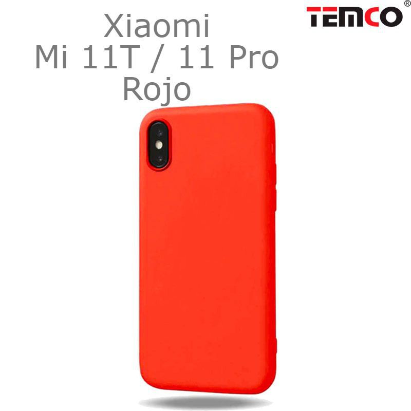Funda Silicona Xiaomi Mi 11T / 11 Pro Rojo