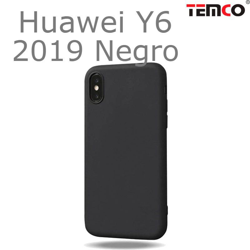 Funda Silicona Huawei Y6 2019 Negro