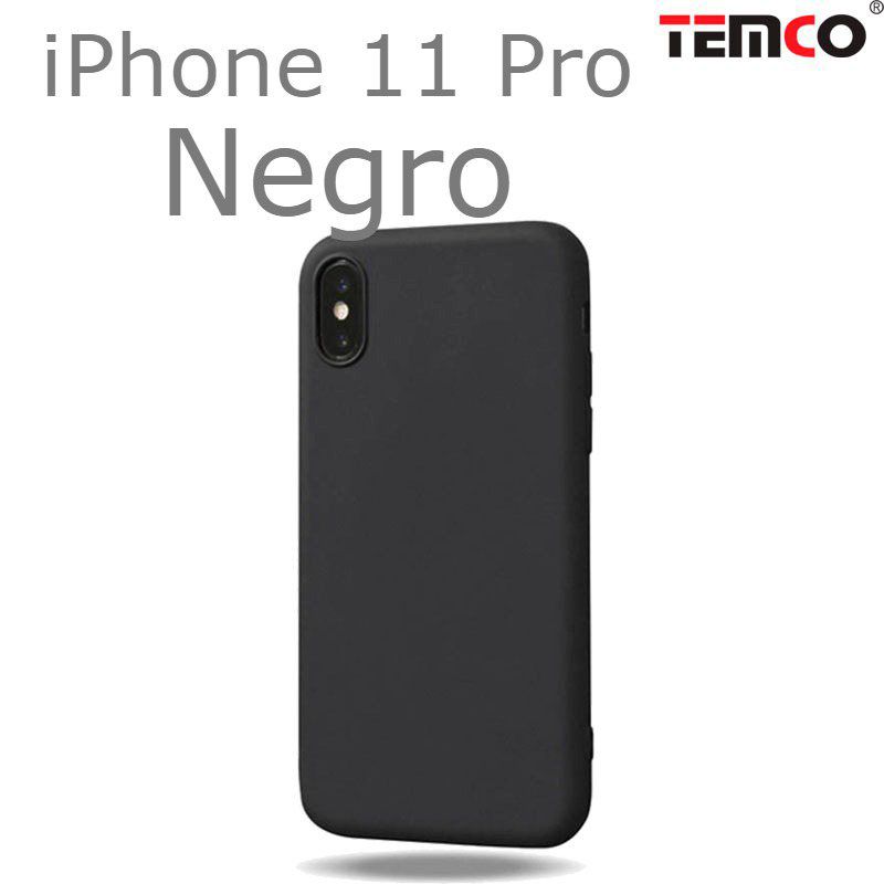 Funda Silicona iPhone 11 Pro Negro