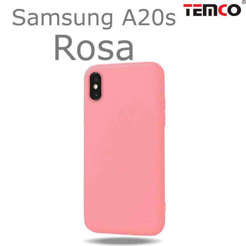 Funda Silicona Samsung A20s Rosa