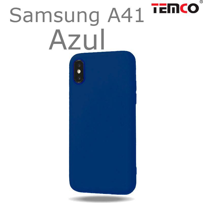 Funda Silicona Samsung A41 Azul